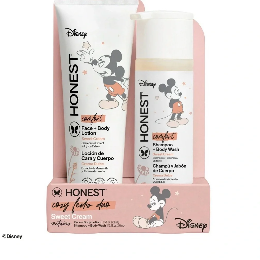 THE HONEST Baby Shampoo + Lotion Set, Sweet Cream. Comfort, 18.5 oz.